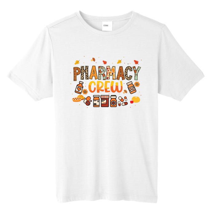 Pharmacy Crew Pharmacist Squad Autumn Fall Leaves Pumpkin Tall Fusion ChromaSoft Performance T-Shirt