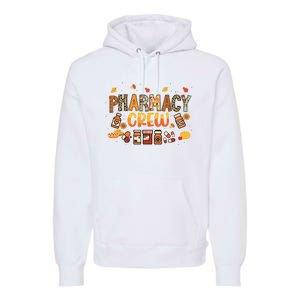 Pharmacy Crew Pharmacist Squad Autumn Fall Leaves Pumpkin Premium Hoodie