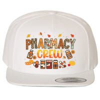 Pharmacy Crew Pharmacist Squad Autumn Fall Leaves Pumpkin Wool Snapback Cap