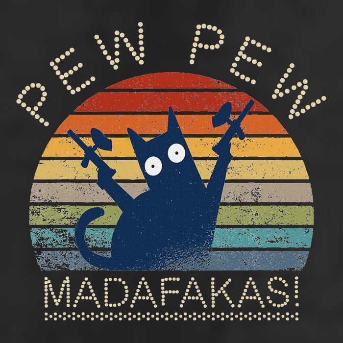 Paintball Cat Pew Pew Madafakas Crazy Cat Funny Paintball Golf Towel