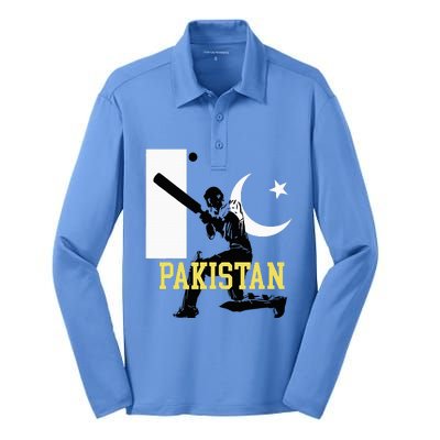 Pakistan Cricket Pakistani Cricket Silk Touch Performance Long Sleeve Polo