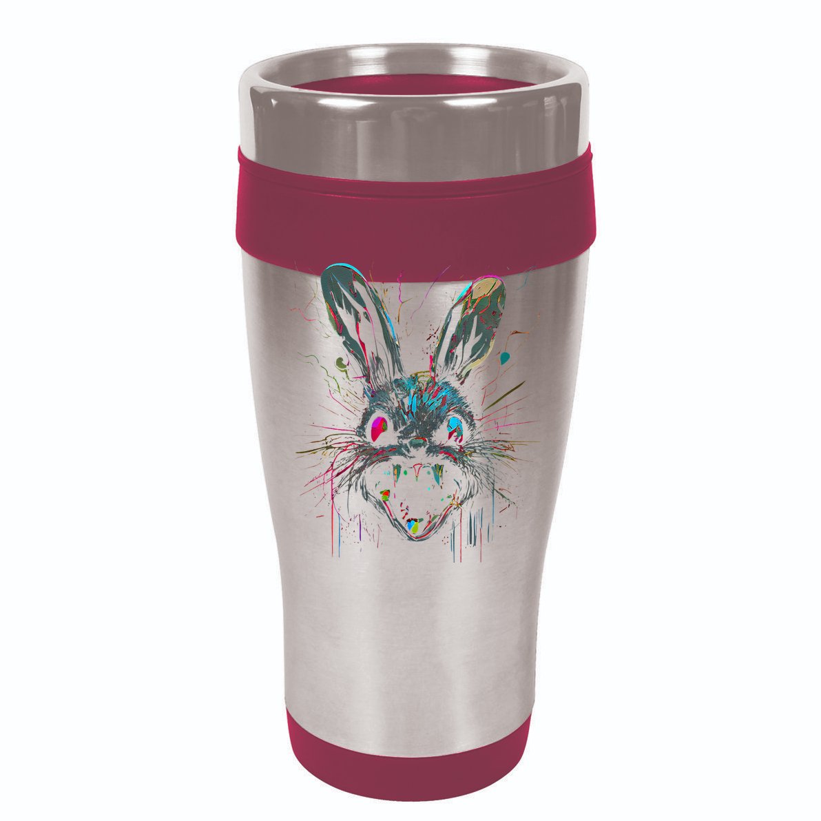 Psycho Crazy Paint Bunny Horror Easter And Halloween Wool Snapback Cap