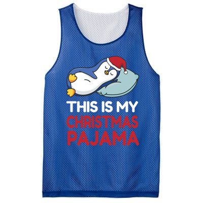 Penguin Christmas Pajama Christmas Gift Mesh Reversible Basketball Jersey Tank