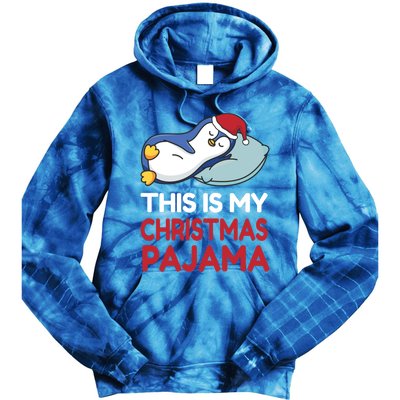 Penguin Christmas Pajama Christmas Gift Tie Dye Hoodie