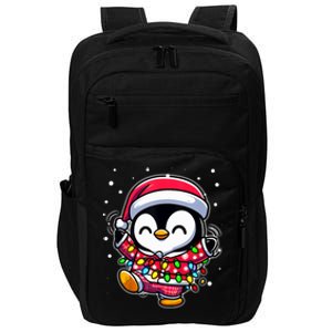 Pajamas Cute Penguins Xmas Penguin Santa Lights Christmas Tank Top Impact Tech Backpack