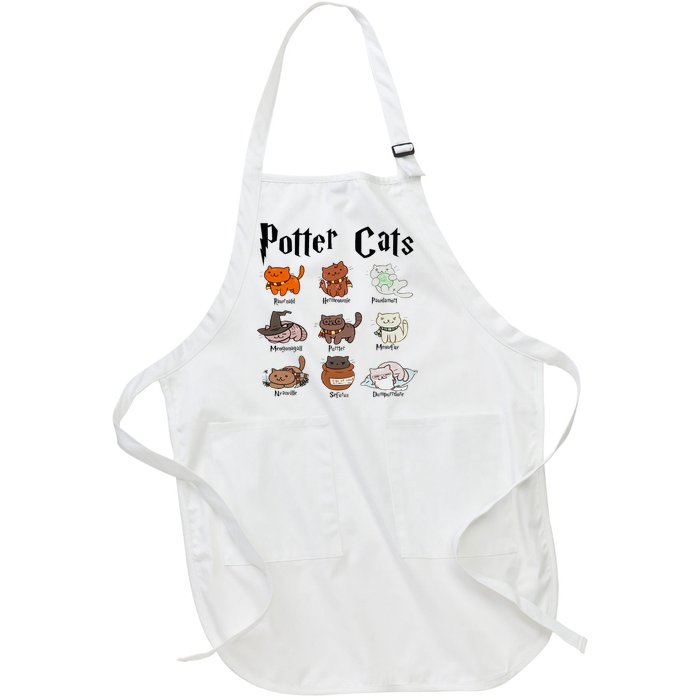 Potter Cats Full-Length Apron With Pockets