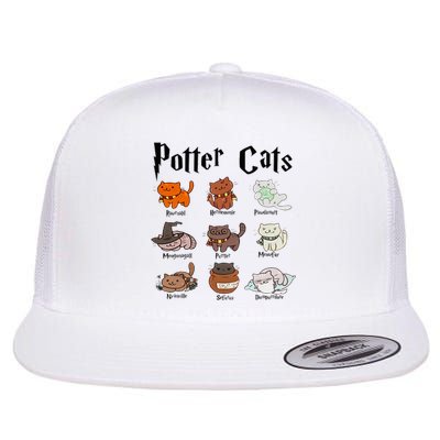 Potter Cats Flat Bill Trucker Hat