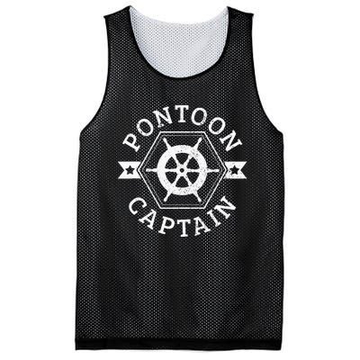 Pontoon Captain Pontooning Boat Boating Nautical Gift Mesh Reversible Basketball Jersey Tank