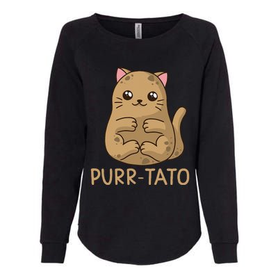 Purrtato Cat Potato Cat Lover Idaho Potatoes Womens California Wash Sweatshirt