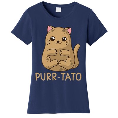 Purrtato Cat Potato Cat Lover Idaho Potatoes Women's T-Shirt