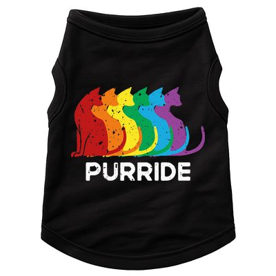Purride Cat Pride Ally Lgbt Community Rainbow Pride Doggie Tank