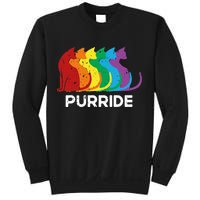 Purride Cat Pride Ally Lgbt Community Rainbow Pride Sweatshirt