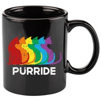 Purride Cat Pride Ally Lgbt Community Rainbow Pride 11oz C Handle Ceramic Mug
