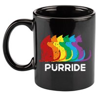 Purride Cat Pride Ally Lgbt Community Rainbow Pride 11oz C Handle Ceramic Mug