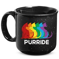 Purride Cat Pride Ally Lgbt Community Rainbow Pride 15oz Campfire Ceramic Mug