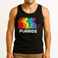 Purride Cat Pride Ally Lgbt Community Rainbow Pride Tank Top