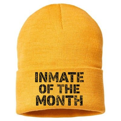 Prisoner Costume Prison Inmate Of The Month County Jail Sustainable Knit Beanie