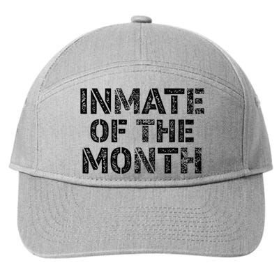 Prisoner Costume Prison Inmate Of The Month County Jail 7-Panel Snapback Hat