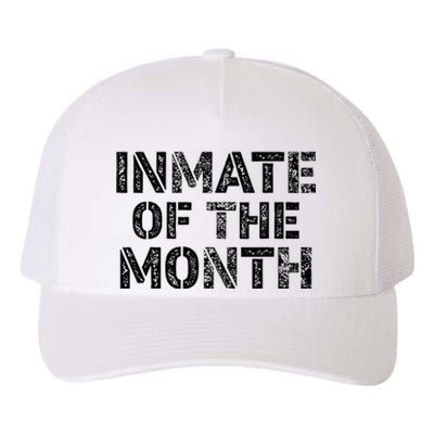 Prisoner Costume Prison Inmate Of The Month County Jail Yupoong Adult 5-Panel Trucker Hat