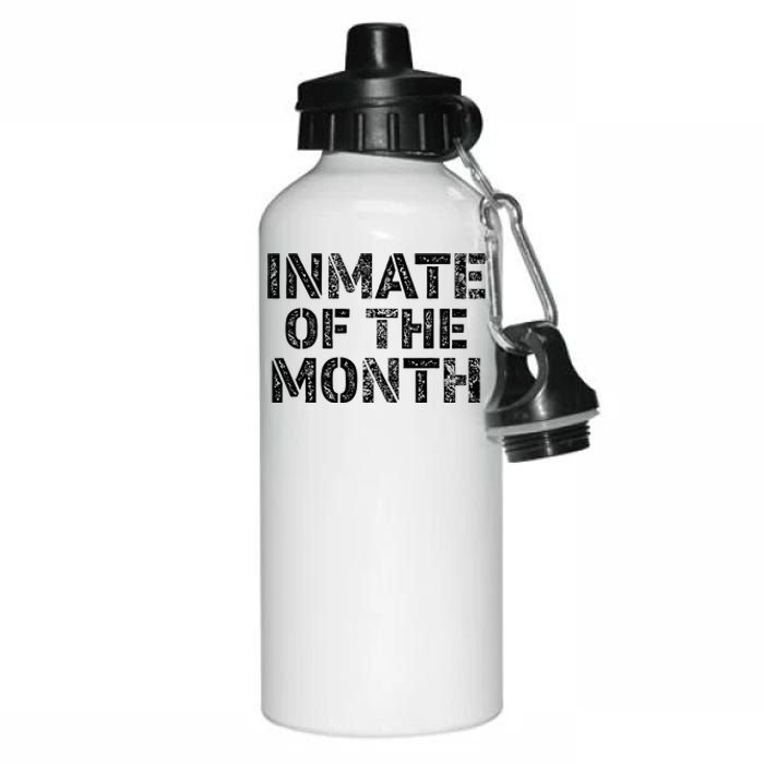 Prisoner Costume Prison Inmate Of The Month County Jail Aluminum Water Bottle