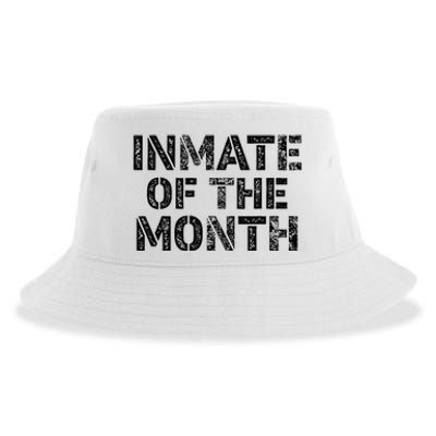 Prisoner Costume Prison Inmate Of The Month County Jail Sustainable Bucket Hat