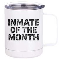 Prisoner Costume Prison Inmate Of The Month County Jail 12 oz Stainless Steel Tumbler Cup