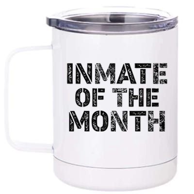 Prisoner Costume Prison Inmate Of The Month County Jail 12 oz Stainless Steel Tumbler Cup