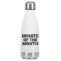 Prisoner Costume Prison Inmate Of The Month County Jail Stainless Steel Insulated Water Bottle