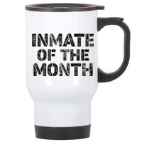 Prisoner Costume Prison Inmate Of The Month County Jail Stainless Steel Travel Mug