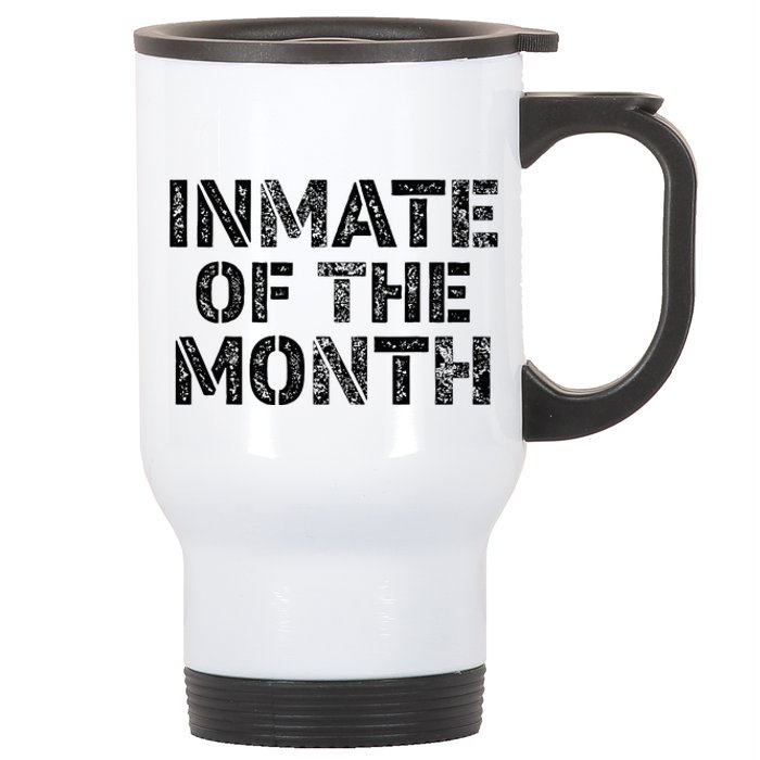 Prisoner Costume Prison Inmate Of The Month County Jail Stainless Steel Travel Mug