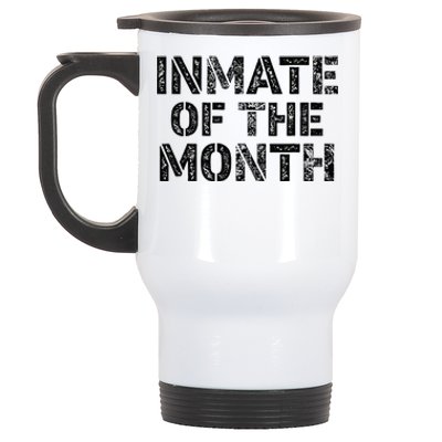 Prisoner Costume Prison Inmate Of The Month County Jail Stainless Steel Travel Mug