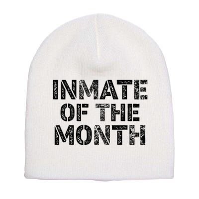 Prisoner Costume Prison Inmate Of The Month County Jail Short Acrylic Beanie