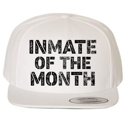 Prisoner Costume Prison Inmate Of The Month County Jail Wool Snapback Cap