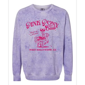 Pony Club Princess Midwest Cowgirl Lesbian Sapphic Colorblast Crewneck Sweatshirt