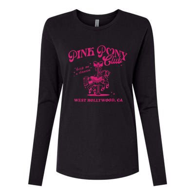 Pony Club Princess Midwest Cowgirl Lesbian Sapphic Womens Cotton Relaxed Long Sleeve T-Shirt