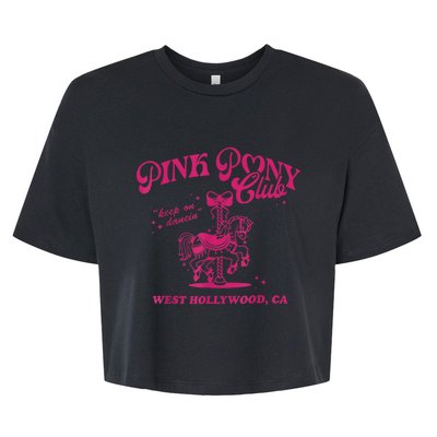 Pony Club Princess Midwest Cowgirl Lesbian Sapphic Bella+Canvas Jersey Crop Tee