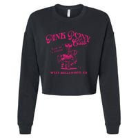 Pony Club Princess Midwest Cowgirl Lesbian Sapphic Cropped Pullover Crew