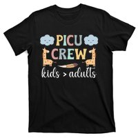 PICU Crew PICU Nurse Squad Pediatric Intensive Care Unit T-Shirt