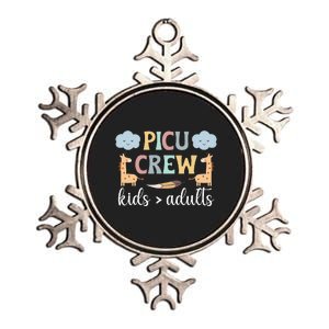 PICU Crew PICU Nurse Squad Pediatric Intensive Care Unit Metallic Star Ornament