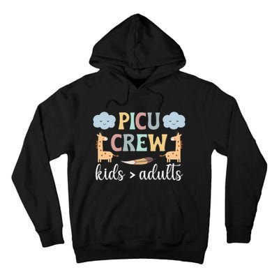 PICU Crew PICU Nurse Squad Pediatric Intensive Care Unit Tall Hoodie