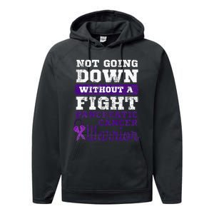 Pancreatic Cancer Pancreas Warrior Chemotherapy Patient Performance Fleece Hoodie