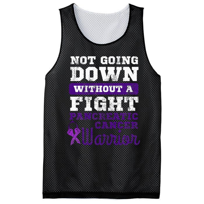 Pancreatic Cancer Pancreas Warrior Chemotherapy Patient Mesh Reversible Basketball Jersey Tank