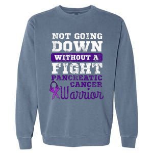 Pancreatic Cancer Pancreas Warrior Chemotherapy Patient Garment-Dyed Sweatshirt