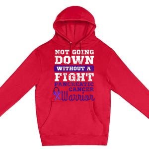 Pancreatic Cancer Pancreas Warrior Chemotherapy Patient Premium Pullover Hoodie