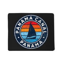 Panama Canal Panama Vintage Sailboat Retro 70s Mousepad