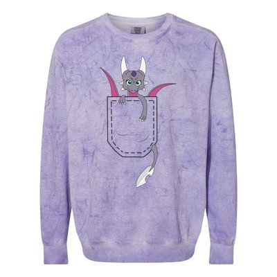 Pocket Cynder Colorblast Crewneck Sweatshirt