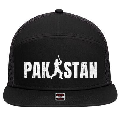 Pakistan Cricket Pakistani Cricketers Vintage Cricketer 7 Panel Mesh Trucker Snapback Hat