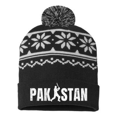 Pakistan Cricket Pakistani Cricketers Vintage Cricketer USA-Made Snowflake Beanie