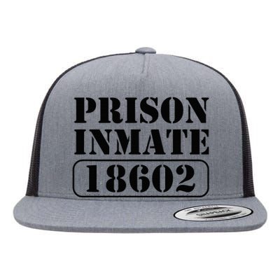 Prisoner Costume Prison Inmate County Jail Halloween Flat Bill Trucker Hat