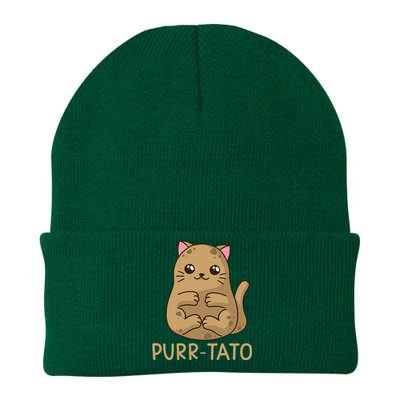 Purrtato Cat Potato Cat Lover Idaho Potatoes Knit Cap Winter Beanie